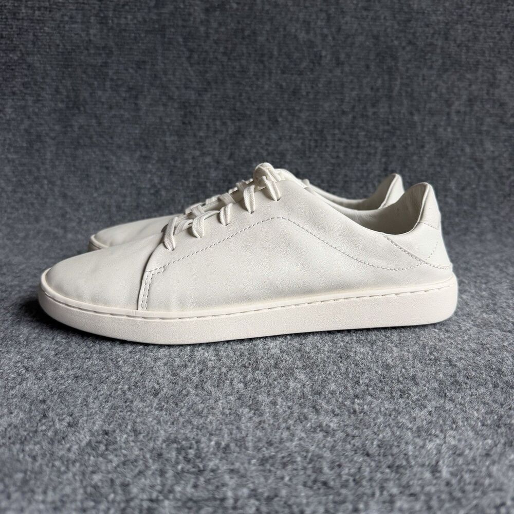 OluKai Pehuea Li Ili Womens 10 White Leather Low Top Sneakers Beach Shoes 20433 - Picture 4 of 12